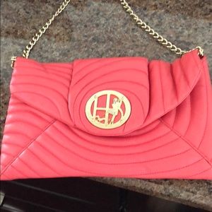 Henri Bendel Salmon Colored Clutch/Shoulder Bag